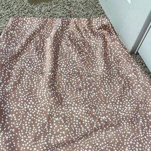 Timing A-Line Skirt - Pink and White